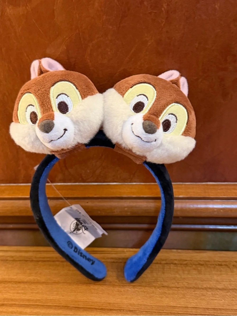Disney Parks Create Your Own Headband Chip and Dale Plush Character Ears Set NEW